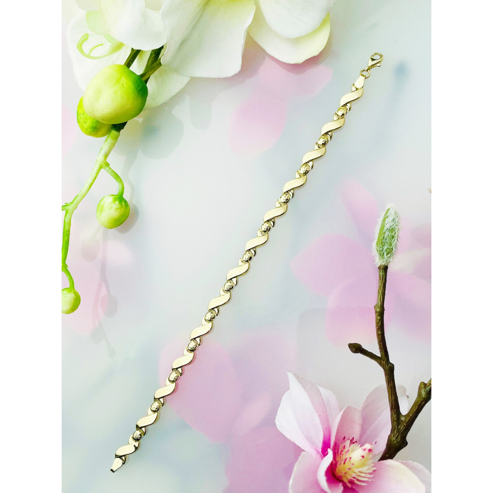 Damen Goldarmband Armband Armkette Gelbgold 375er Welle