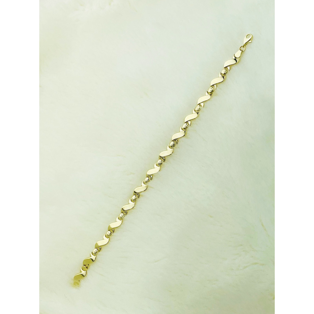 Damen Goldarmband Armband Armkette Gelbgold 375er Welle