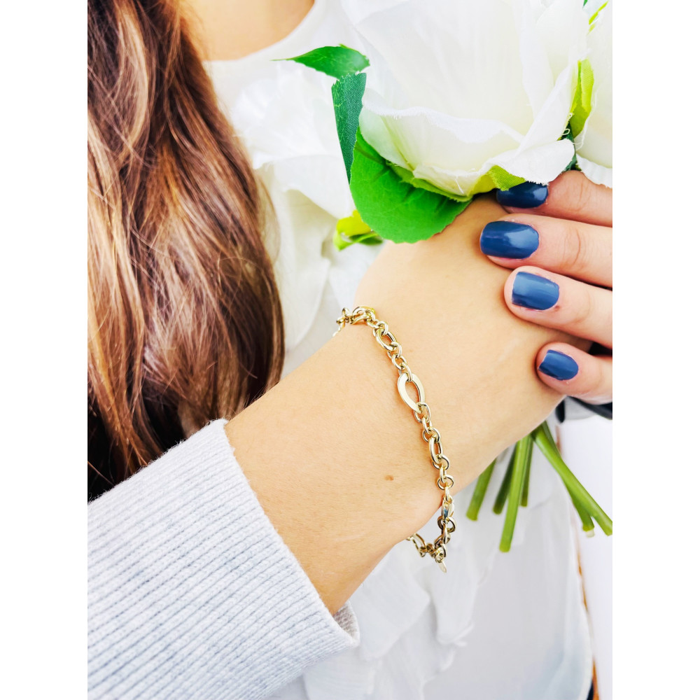 Damen Goldarmband Armband Armkette Gelbgold 375er