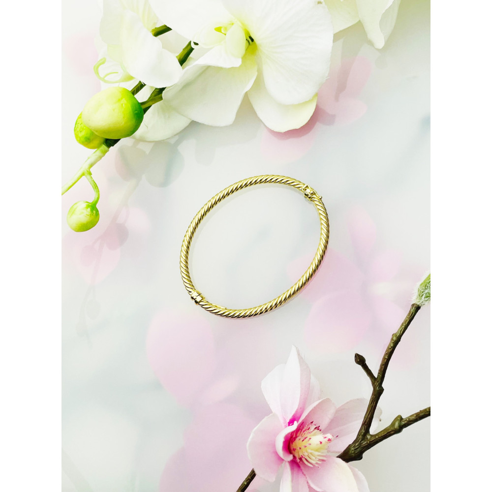 copy of Złota bransoletka z zawieszkami serce