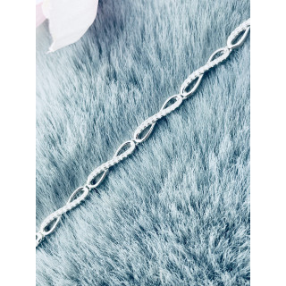 Infinity mit Zirkonia Armband 925 Silber Damen Kinder