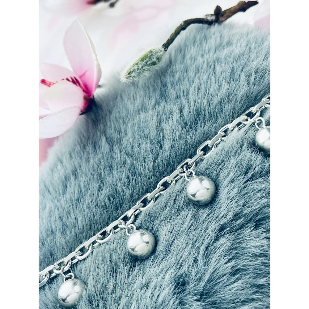 Złota bransoletka celebrytka serce nieskończoność