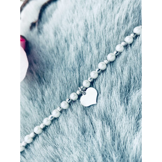 Herz Armband 925 Silber Damen Kinder Perlen