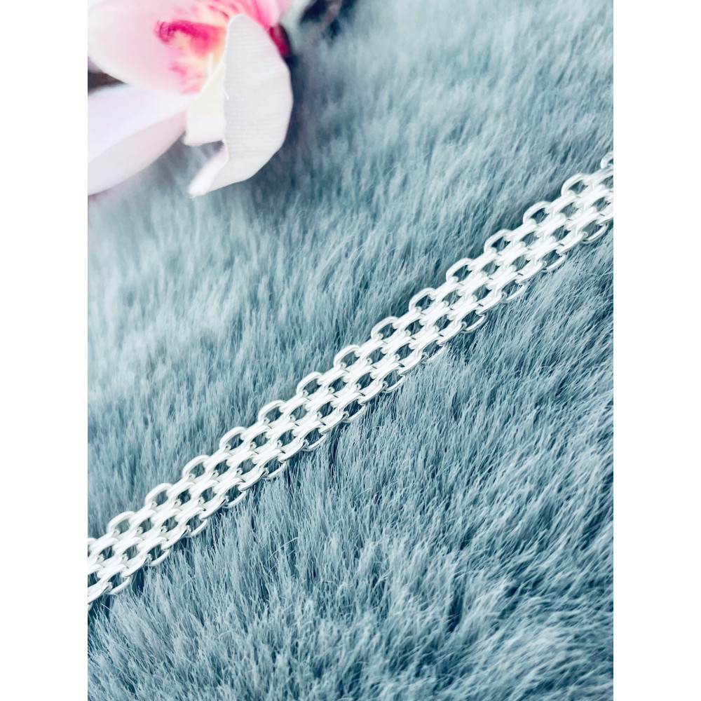 geflochtenes Silberarmband 925 Silber Damen Kinder