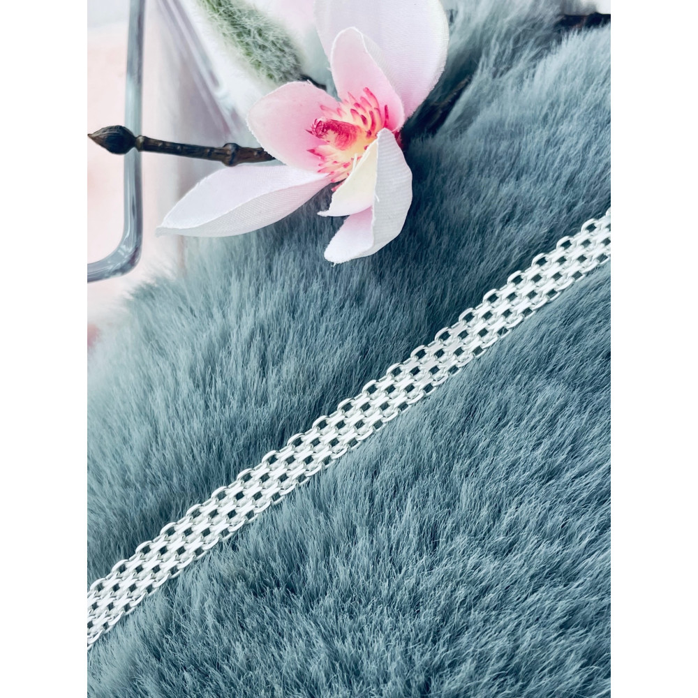 geflochtenes Silberarmband 925 Silber Damen Kinder