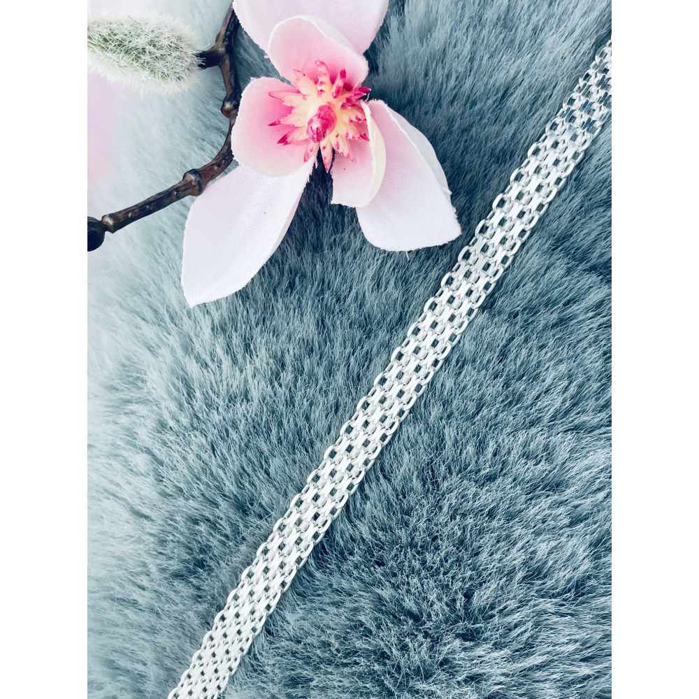 geflochtenes Silberarmband 925 Silber Damen Kinder