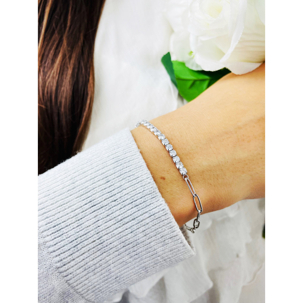 Armband 925 Silber Damen mit Zirkonia
