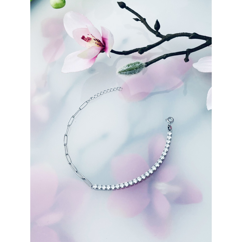 Armband 925 Silber Damen mit Zirkonia