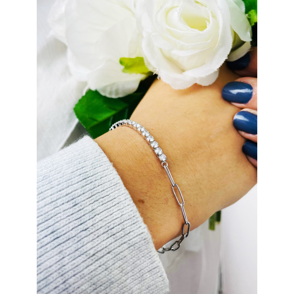 Armband 925 Silber Damen mit Zirkonia