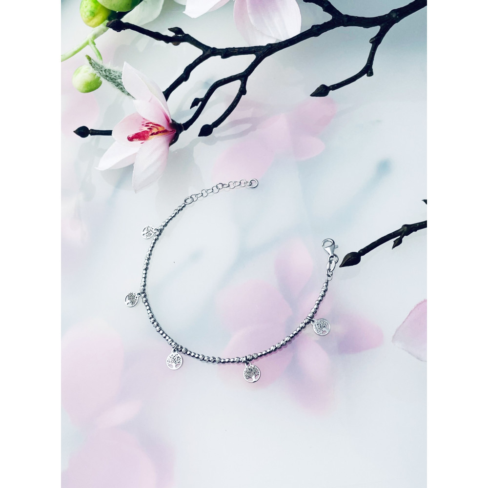 Baum Armband 925 Silber Damen Kinder