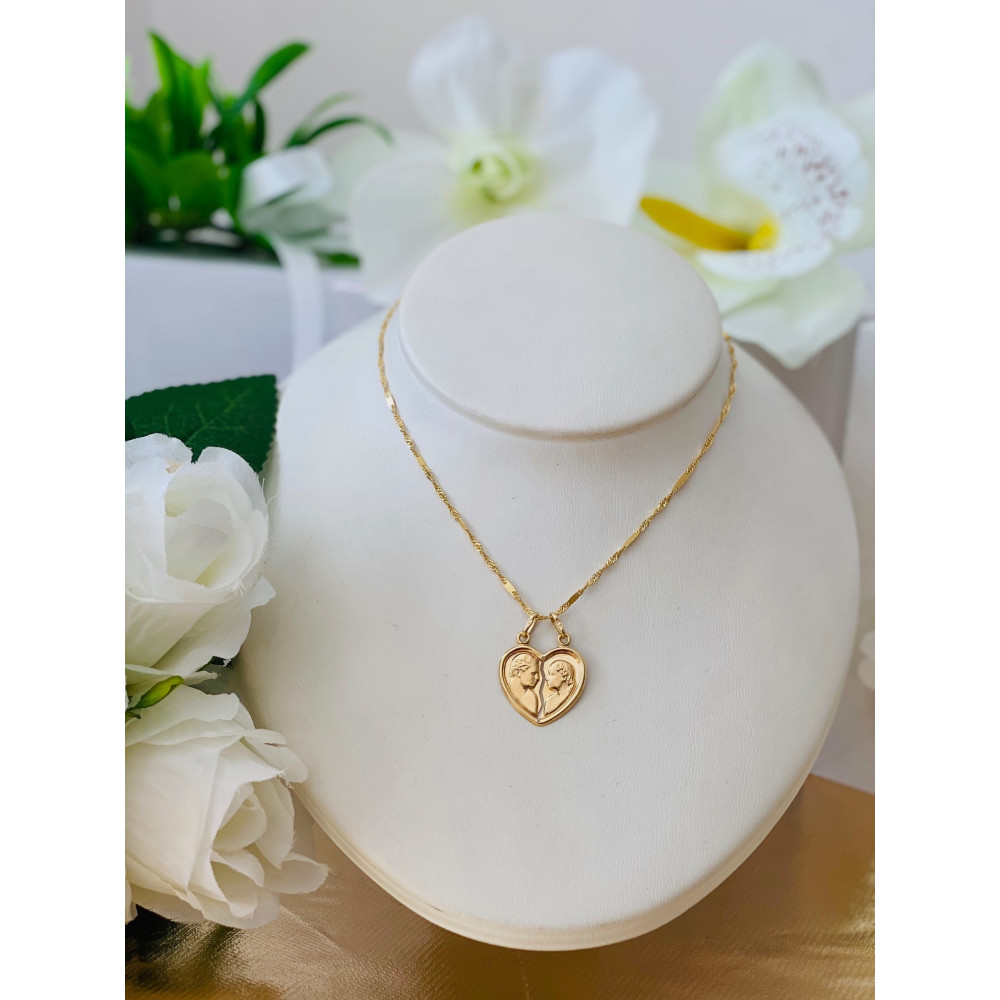 copy of Złoty wisiorek zawieszka rozeta ażurowa