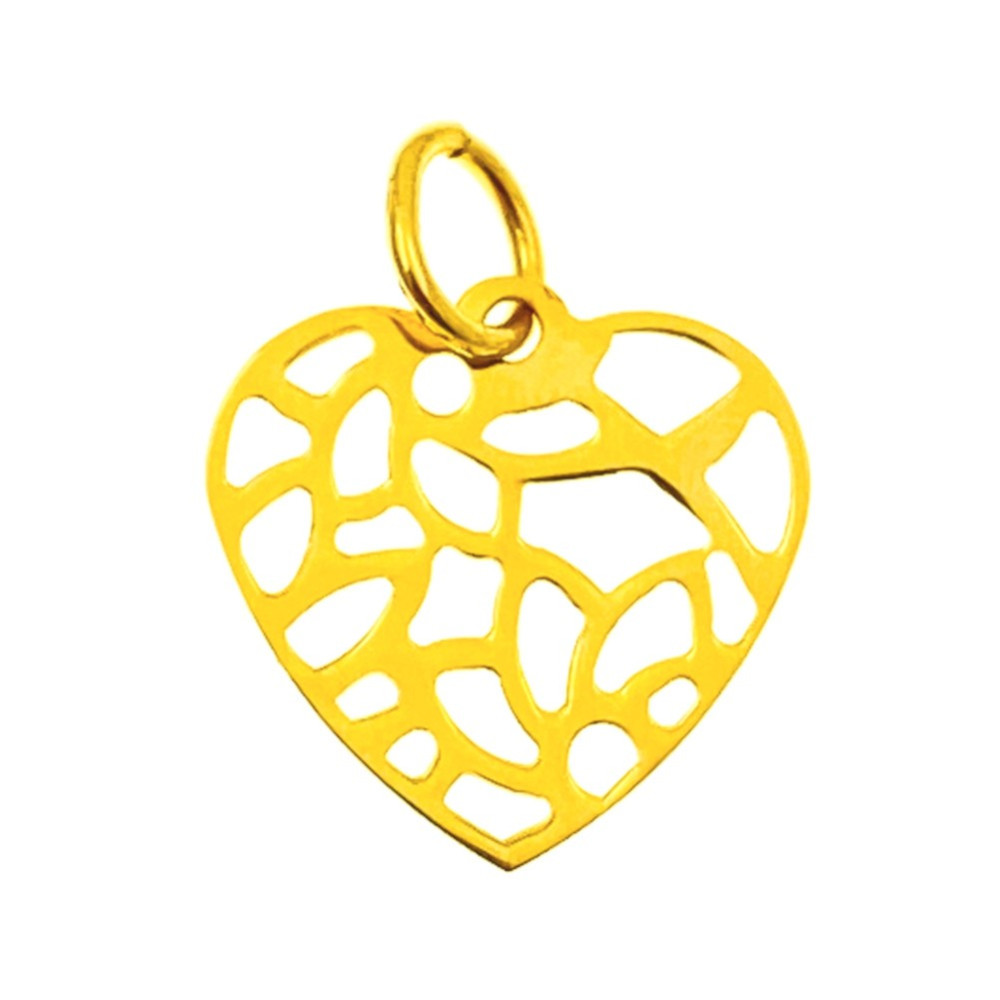 copy of Złoty wisiorek zawieszka rozeta ażurowa