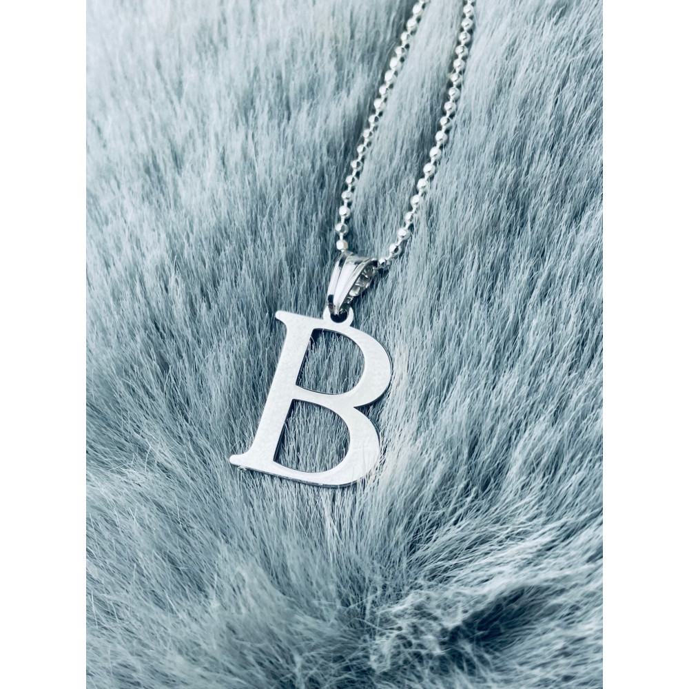 925 Silber Anhänger Buchstabe B Kettenanhänger