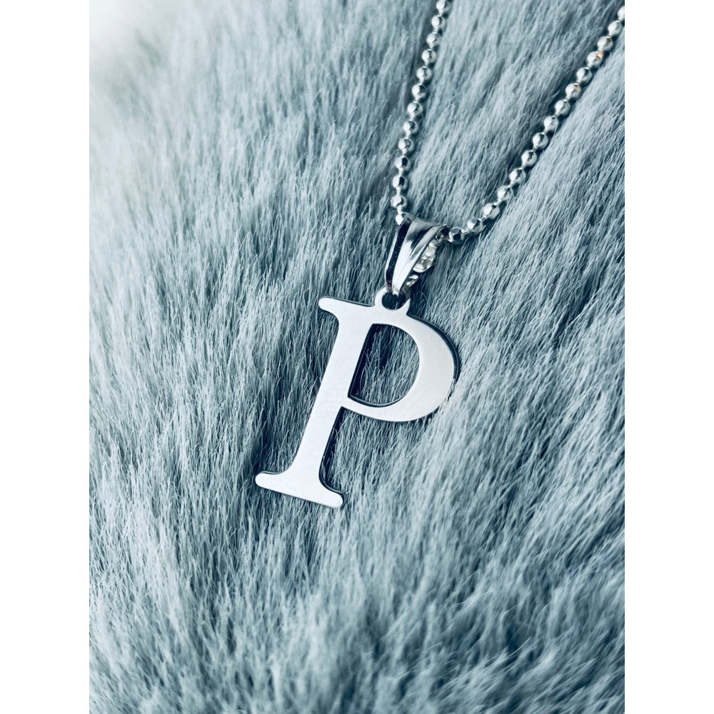 925 Silber Anhänger Buchstabe P Kettenanhänger