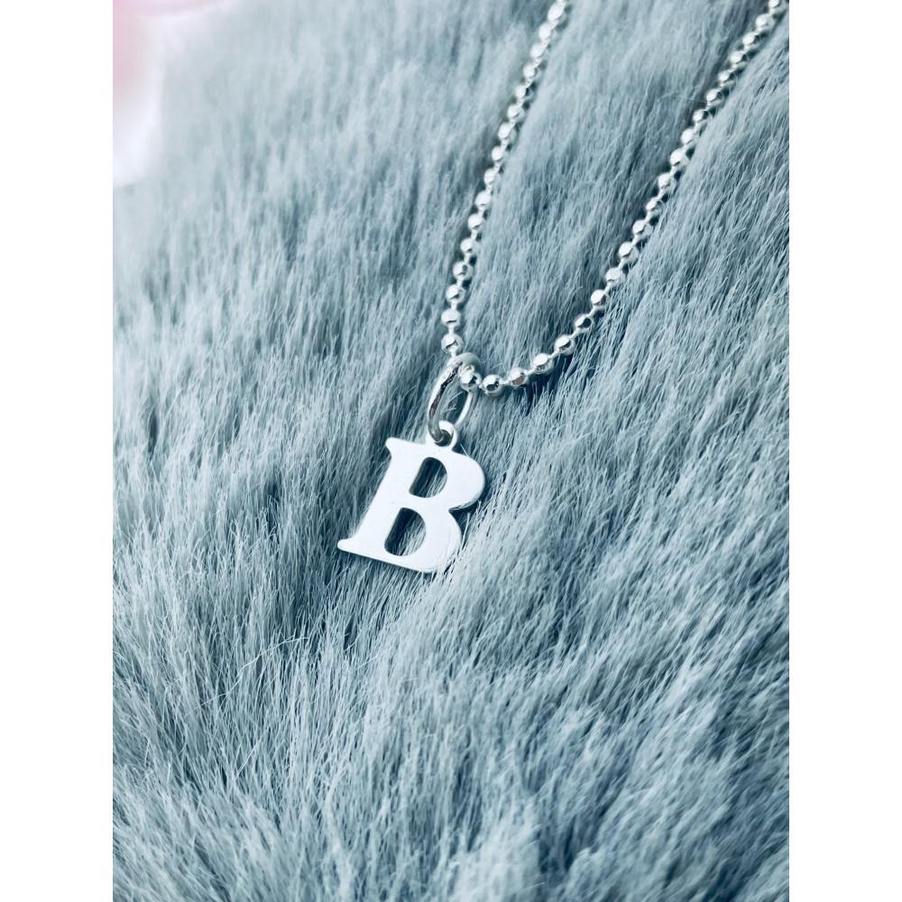 925 Silber Anhänger Buchstabe B Kettenanhänger