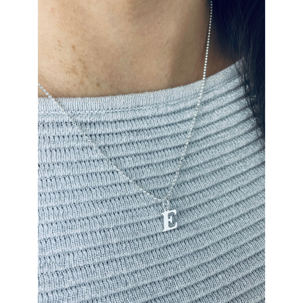 925 Silber Anhänger Buchstabe E Kettenanhänger