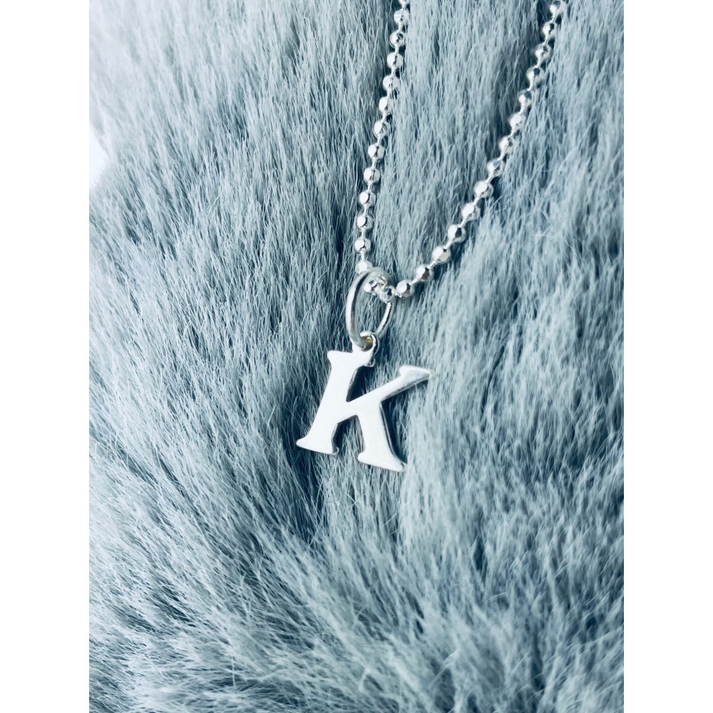 925 Silber Anhänger Buchstabe K Kettenanhänger