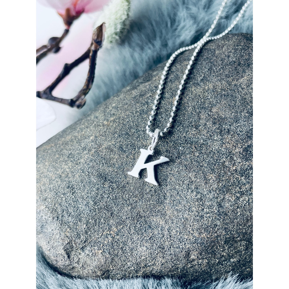 925 Silber Anhänger Buchstabe K Kettenanhänger