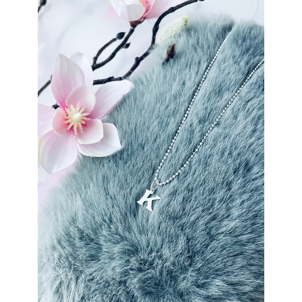 925 Silber Anhänger Buchstabe K Kettenanhänger