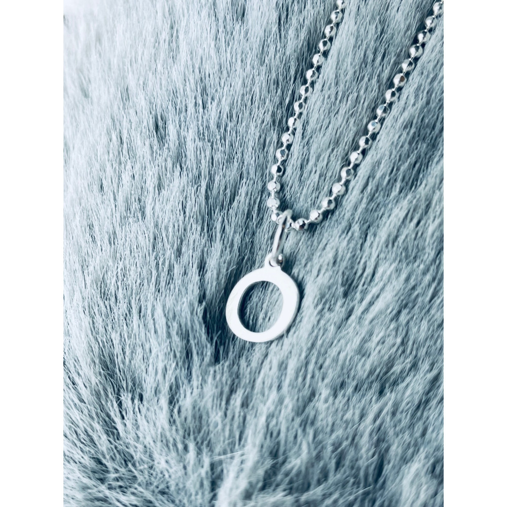 925 Silber Anhänger Buchstabe O Kettenanhänger