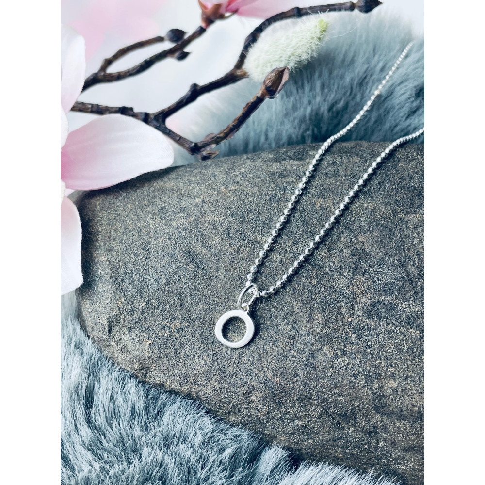 925 Silber Anhänger Buchstabe O Kettenanhänger