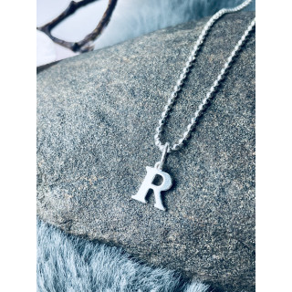 925 Silber Anhänger Buchstabe R Kettenanhänger