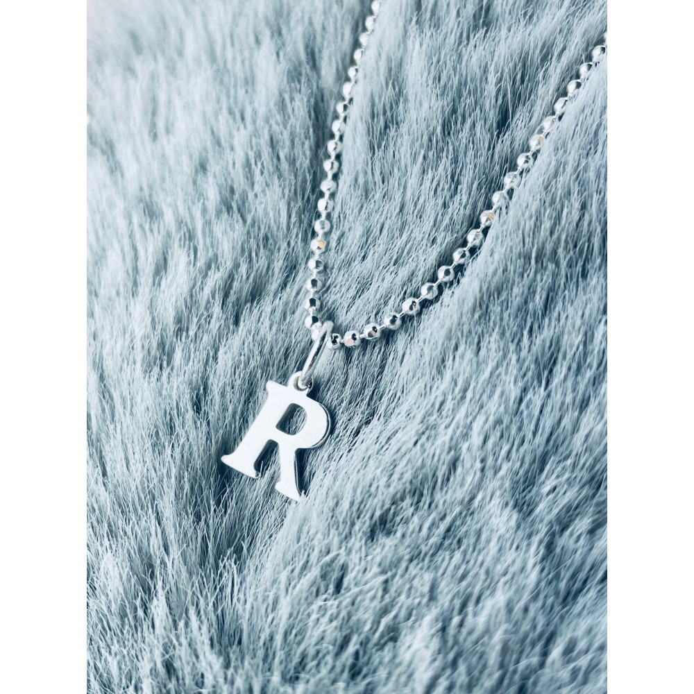 925 Silber Anhänger Buchstabe R Kettenanhänger