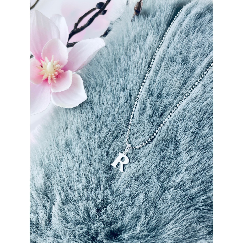 925 Silber Anhänger Buchstabe R Kettenanhänger