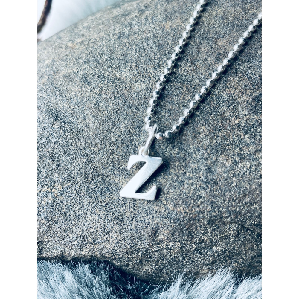 925 Silber Anhänger Buchstabe Z Kettenanhänger