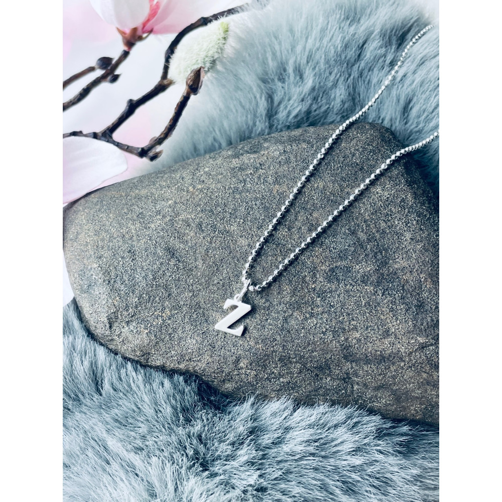 925 Silber Anhänger Buchstabe Z Kettenanhänger