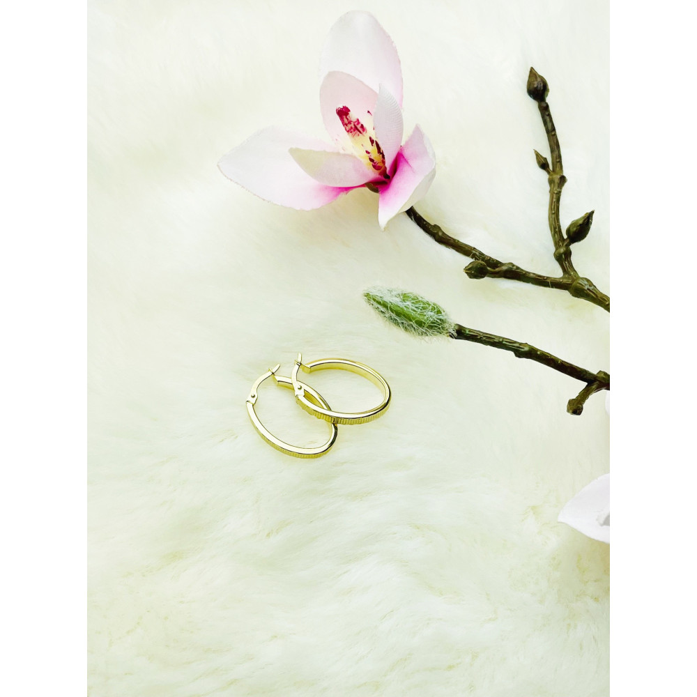 Creolen Ohrringe Ohrhänger Ohrstecker Ohrschmuck Gelbgold Paar 333er 8kt