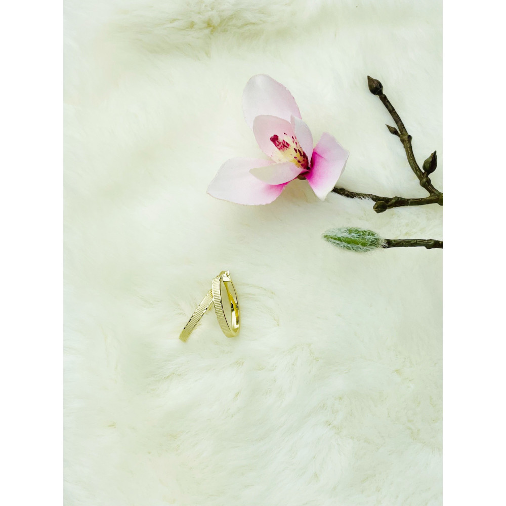 Creolen Ohrringe Ohrhänger Ohrstecker Ohrschmuck Gelbgold Paar 333er 8kt