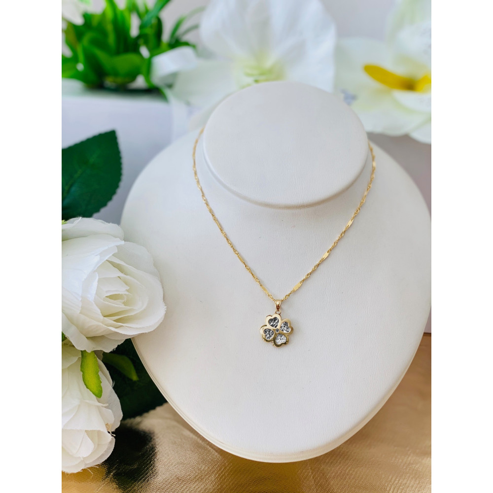 copy of Złoty wisiorek zawieszka rozeta ażurowa