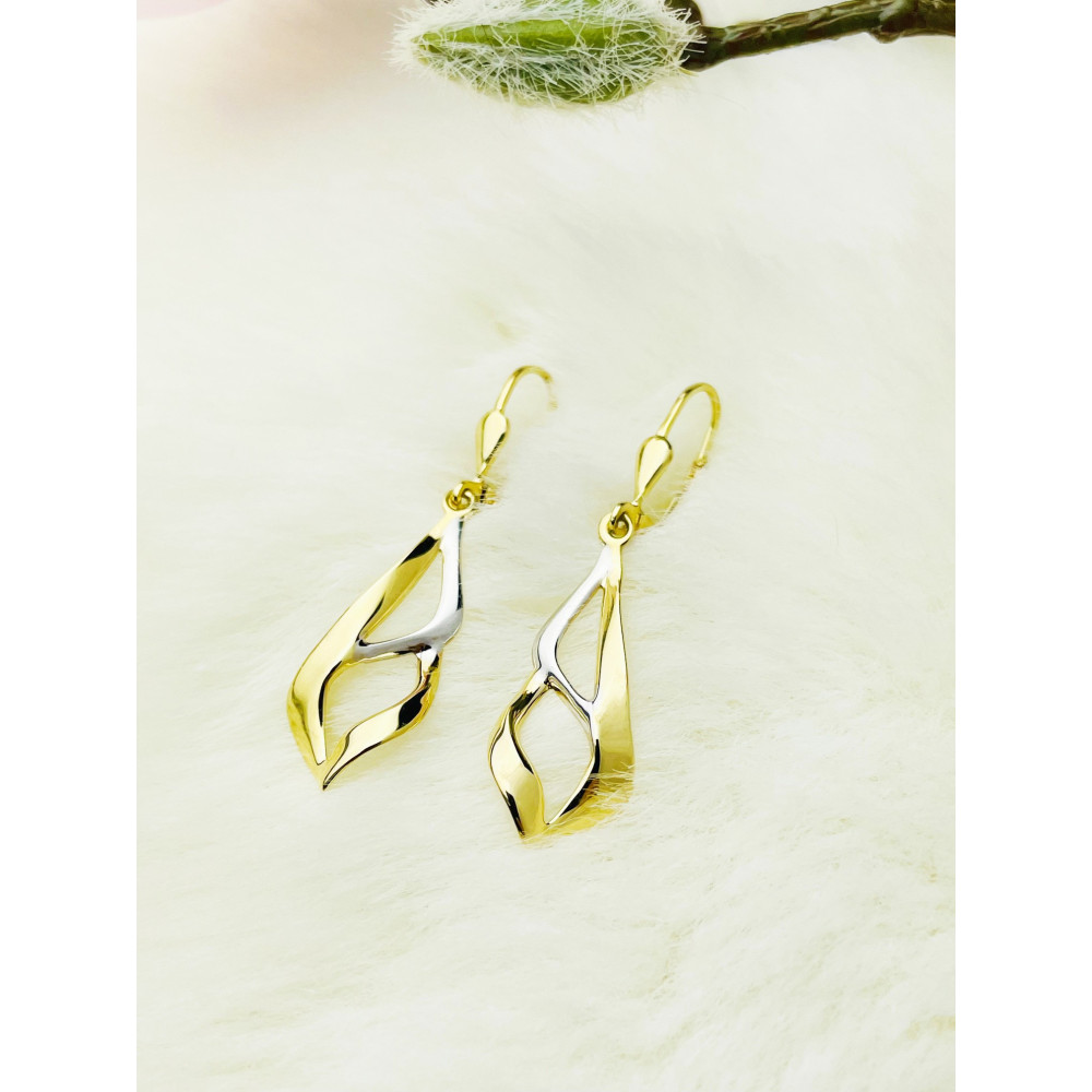 Ohrringe Ohrhänger Ohrstecker Ohrschmuck 585er 14KT Gelbgold