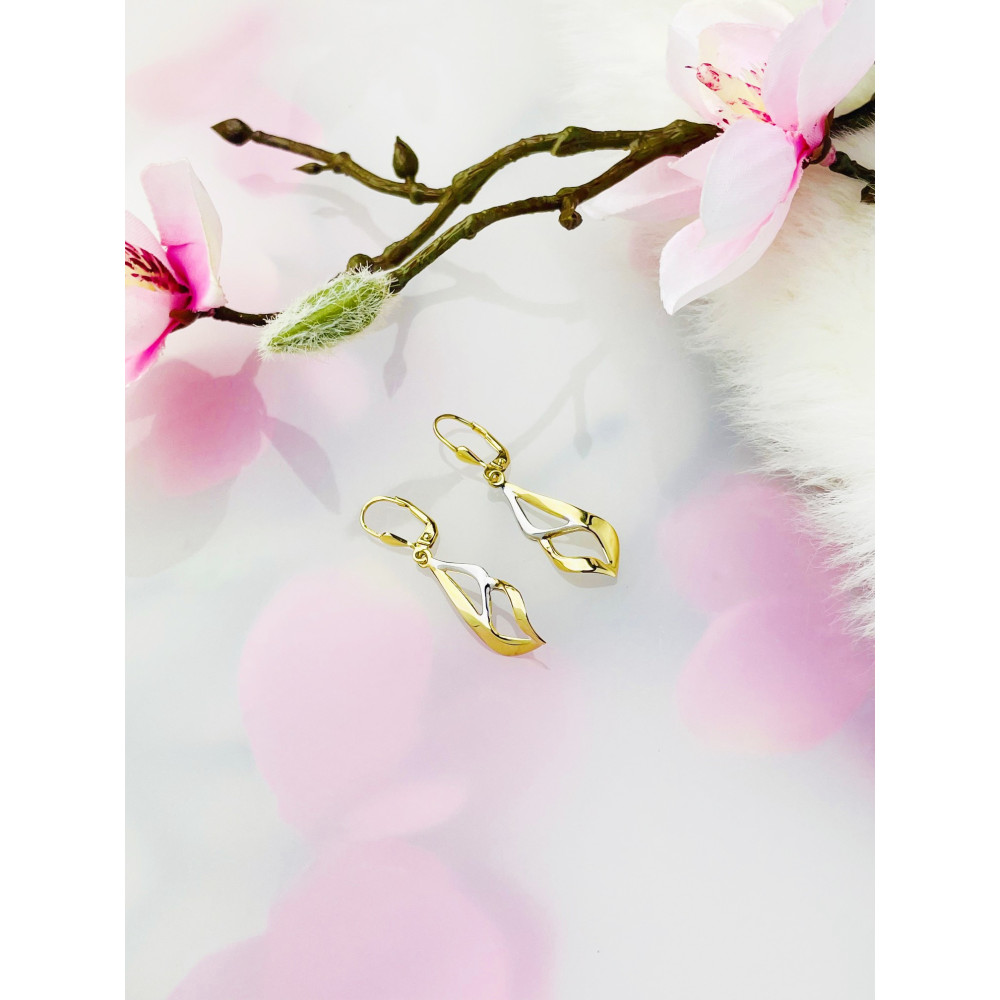 Ohrringe Ohrhänger Ohrstecker Ohrschmuck 585er 14KT Gelbgold