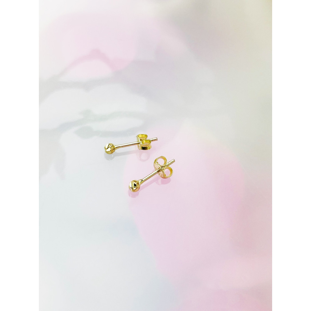 Ohrringe, Ohrstecker, Ohrringe, 585 14 KT Gelbgold, Paar