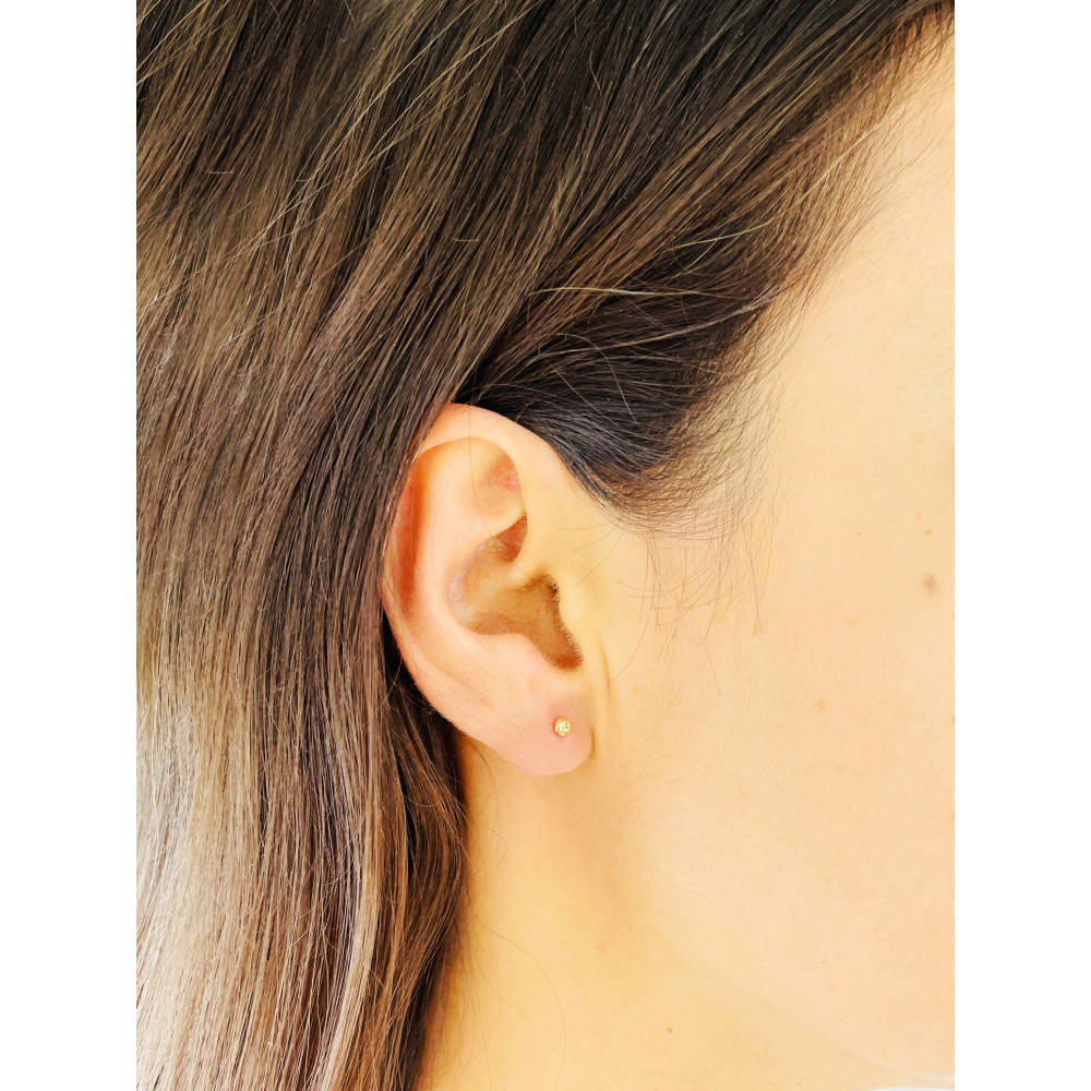 Ohrringe, Ohrstecker, Ohrringe, 585 14 KT Gelbgold, Paar