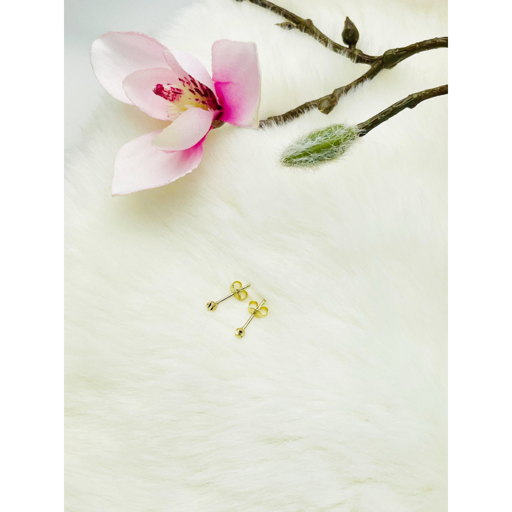 Ohrringe, Ohrstecker, Ohrringe, 585 14 KT Gelbgold, Paar