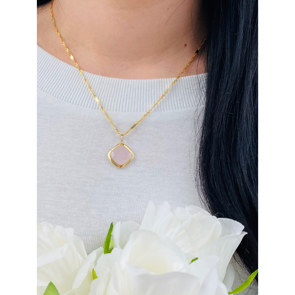 copy of Złoty wisiorek zawieszka rozeta ażurowa