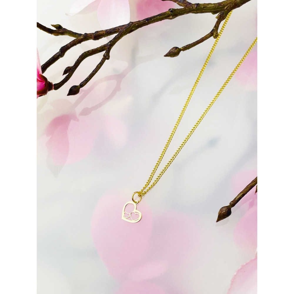 copy of Złoty wisiorek zawieszka rozeta ażurowa