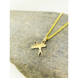 copy of Złoty wisiorek zawieszka rozeta ażurowa