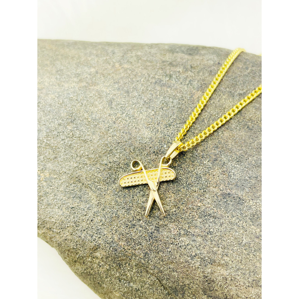 copy of Złoty wisiorek zawieszka rozeta ażurowa