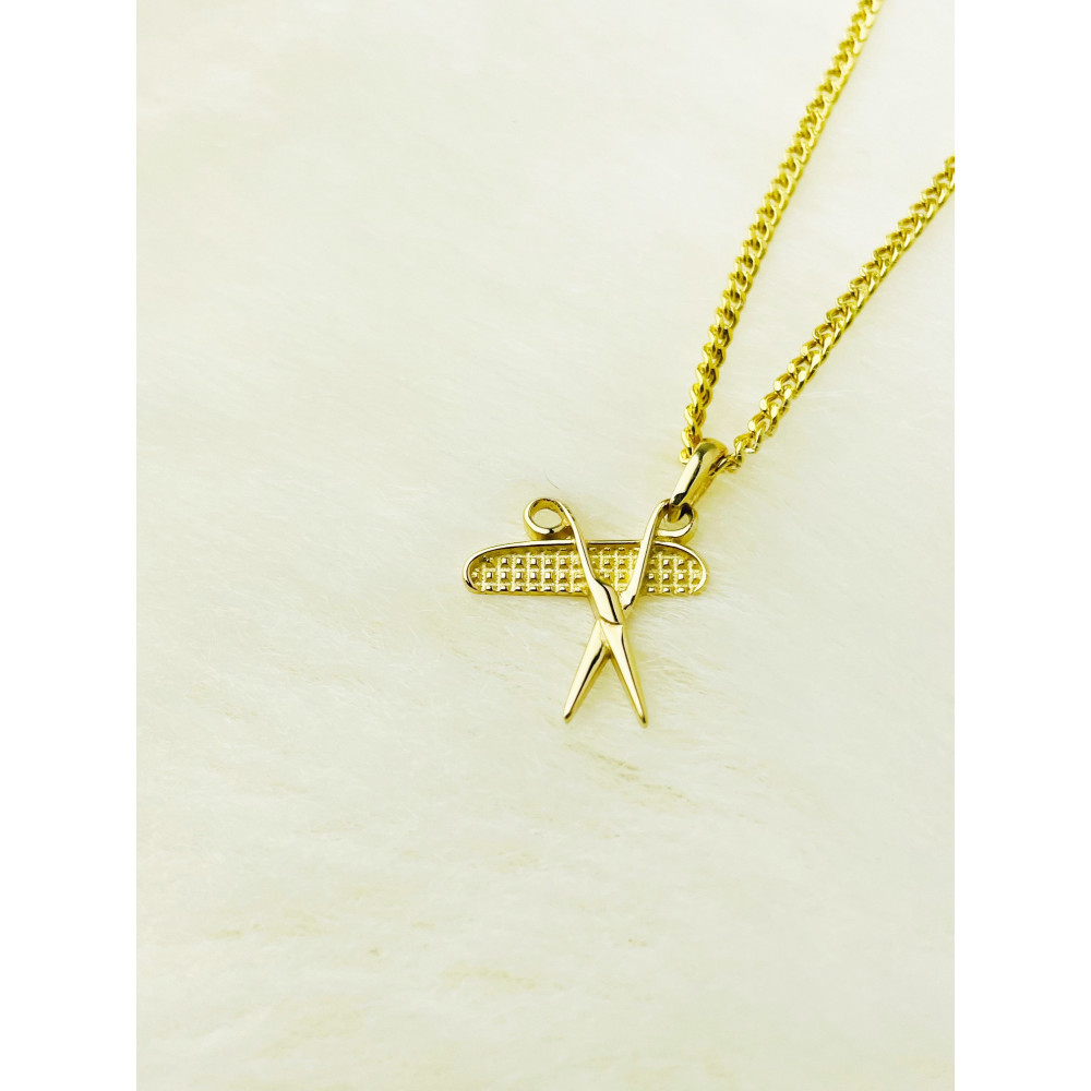 copy of Złoty wisiorek zawieszka rozeta ażurowa