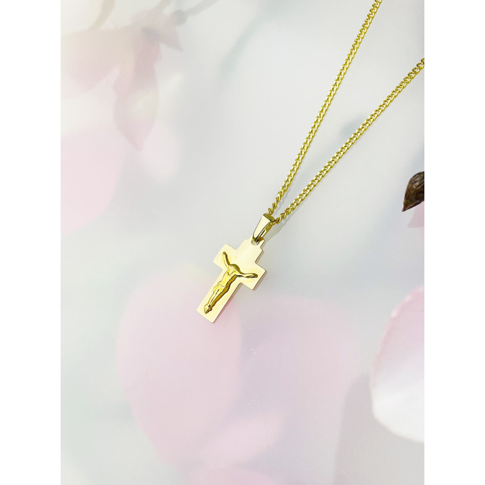 Goldanhänger Kettenanhänger Gold Anhänger Kreuz Goldkreuz Gelbgold 585er