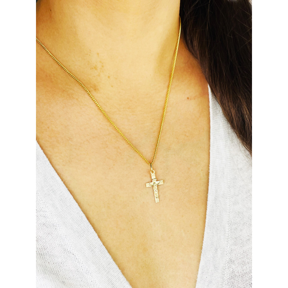 Goldanhänger Kettenanhänger Gold Anhänger Kreuz Goldkreuz Gelbgold 585er