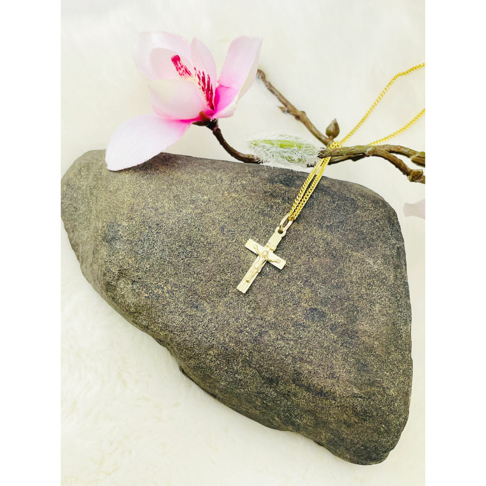 Goldanhänger Kettenanhänger Gold Anhänger Kreuz Goldkreuz Gelbgold 585er