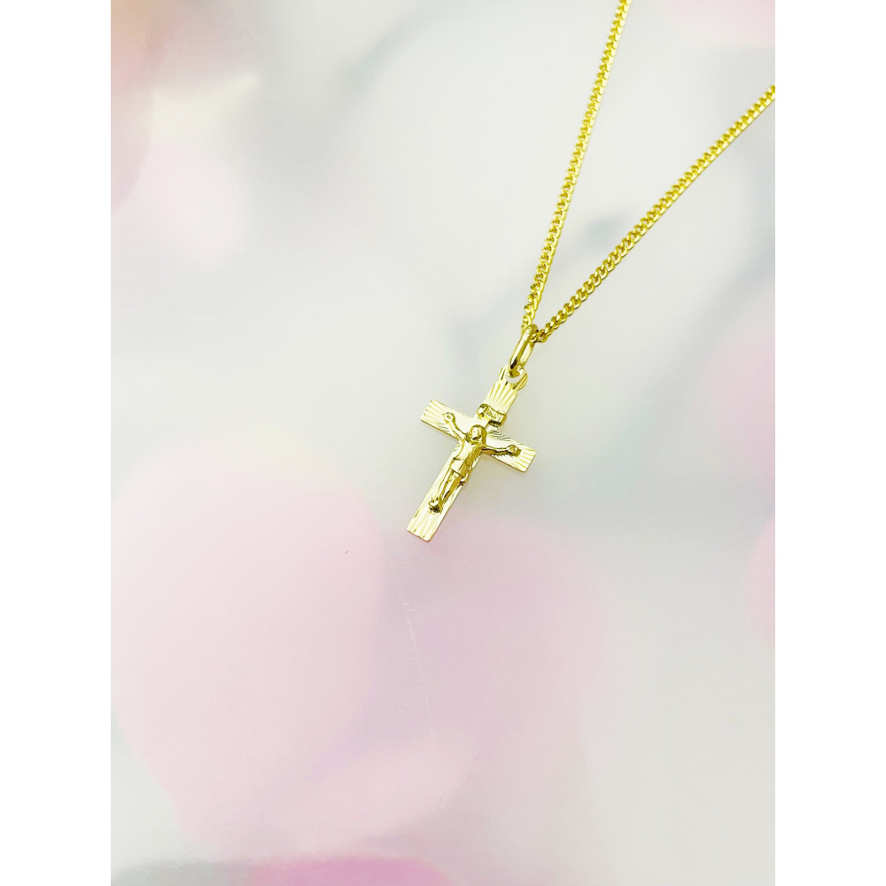 Goldanhänger Kettenanhänger Gold Anhänger Kreuz Goldkreuz Gelbgold 585er