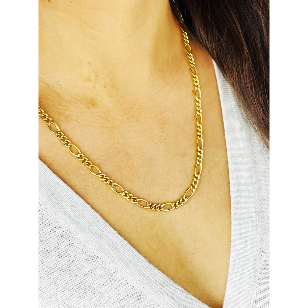 Goldkette Halskette Figarokette Figaro Kette Collier
