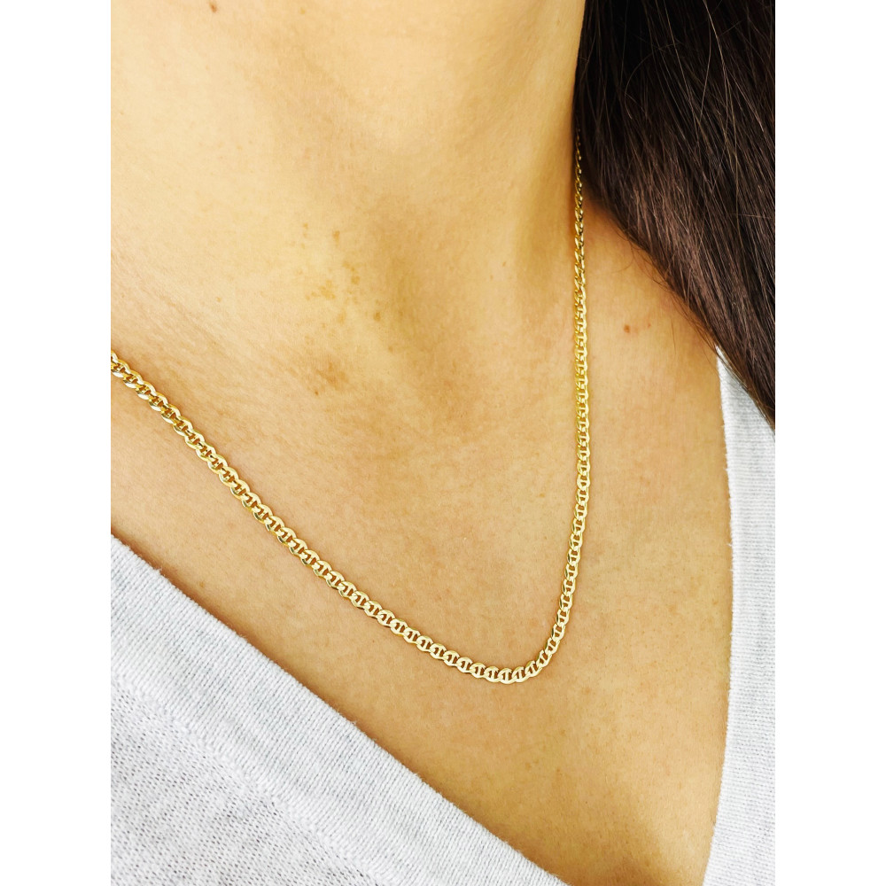 Goldkette Halskette Kette Panzerkette Colier Cuban Gelbgold