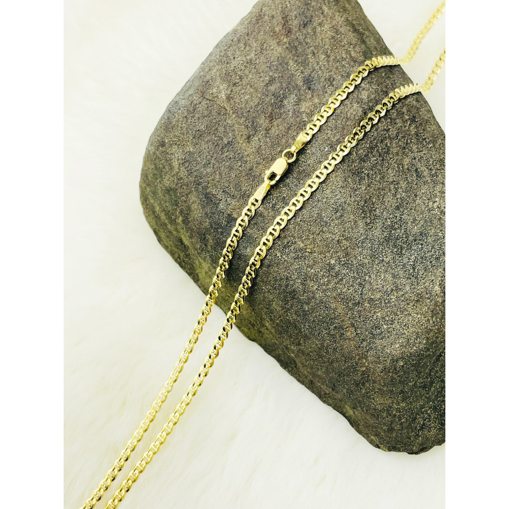 Goldkette Halskette Kette Panzerkette Colier Cuban Gelbgold